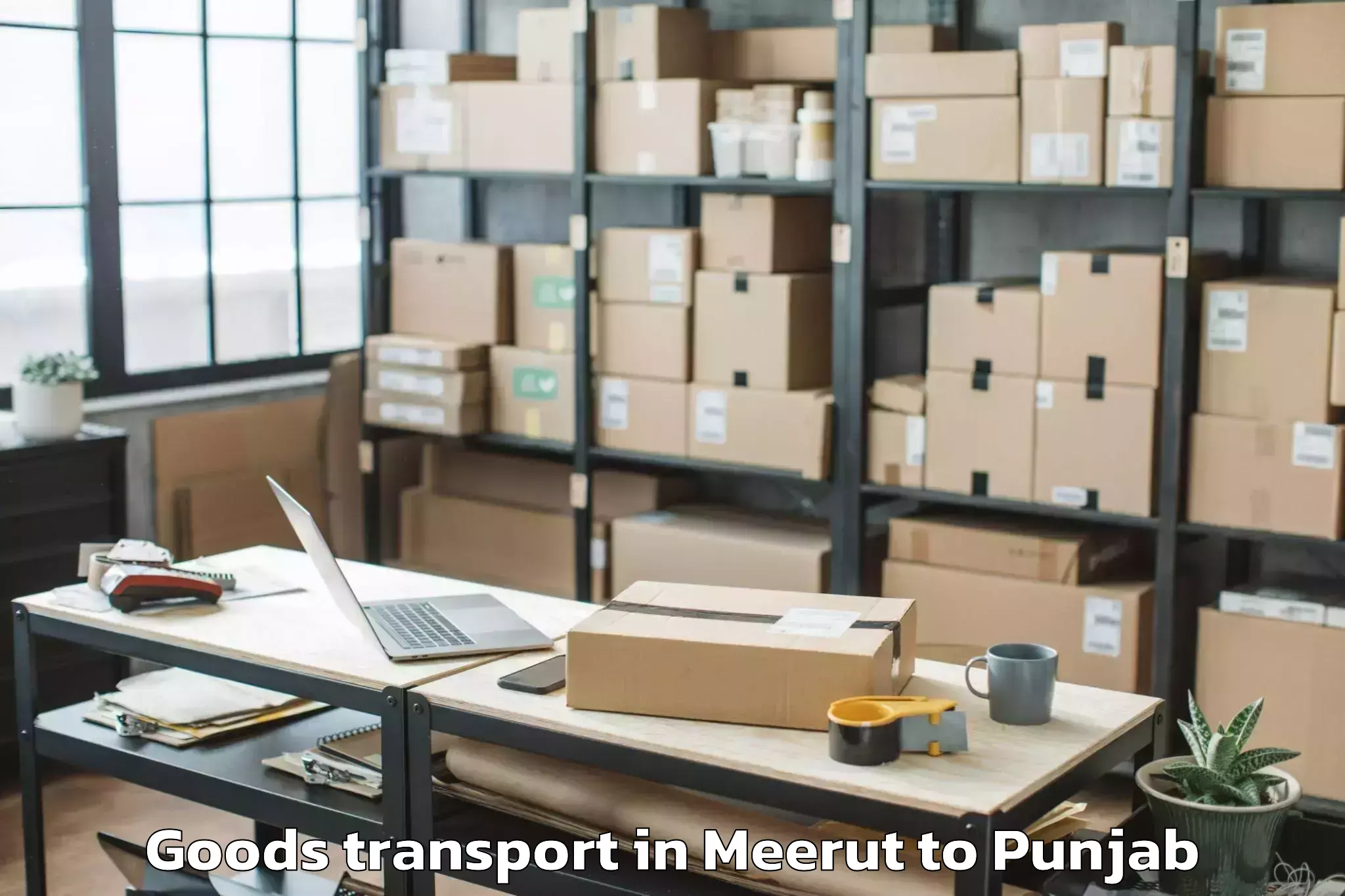 Efficient Meerut to Bhogpur Goods Transport